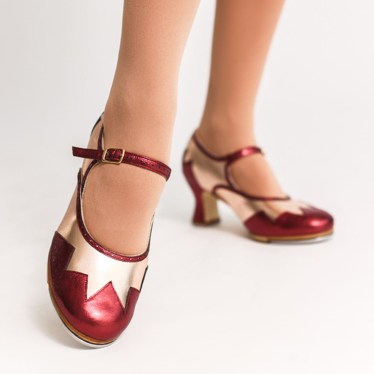 The Holly 2.5" Rose Gold Hard Sole Tap - Preorder & Final Sale