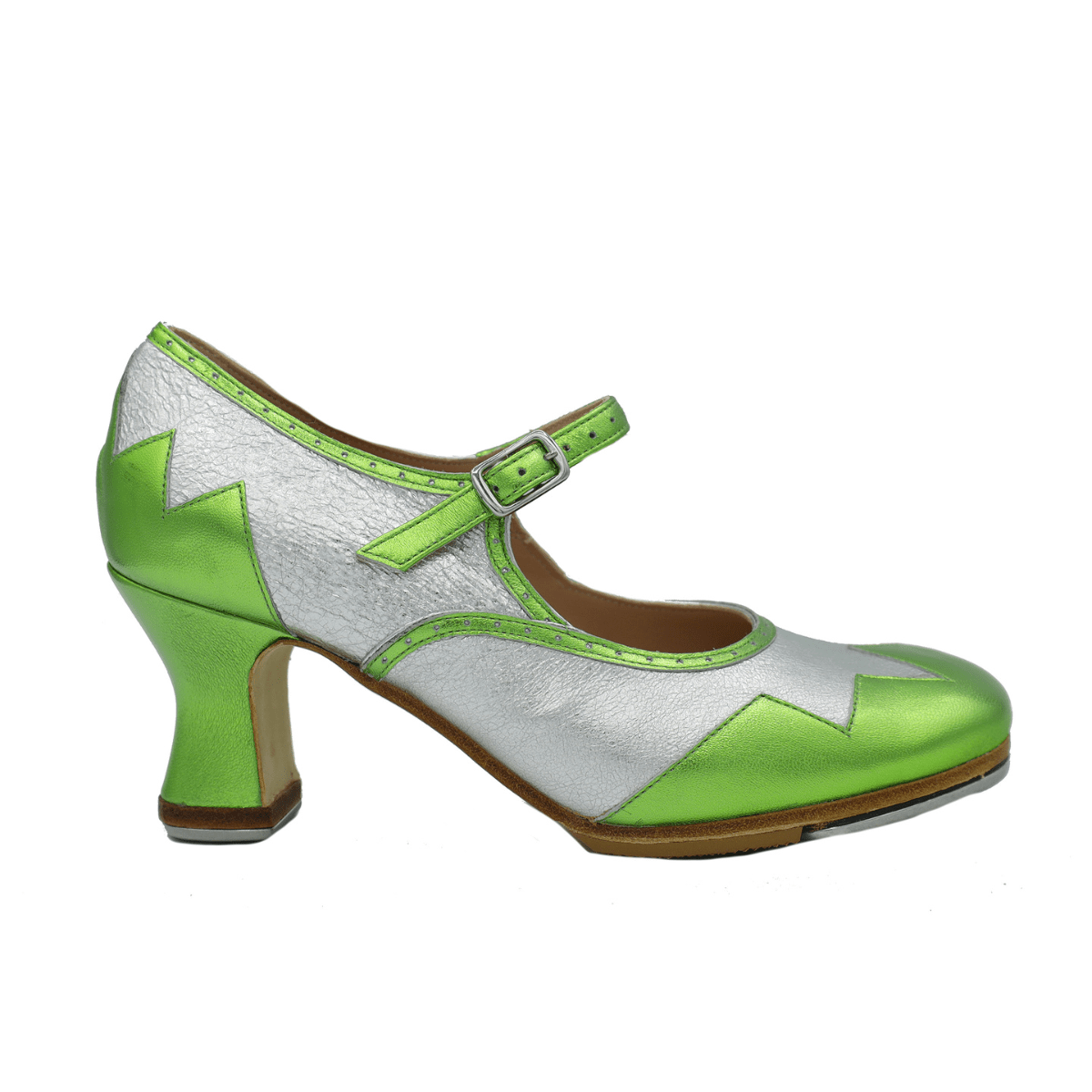 The Holly 2.5" Green Hard Sole Tap - Preorder & Final Sale